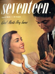 Magazines were very influential in "americanizing" the adolescent Japanese Americans in Internment Camps.  http://www.seventeen.com/fun/articles/65th-anniversary-cover-archive#slide-1